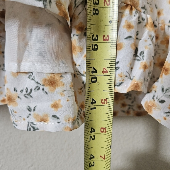 Hayden LA V-Neck Ruffle Short Sleeve Tiered Floral Dress 3XL - Picture 8 of 9